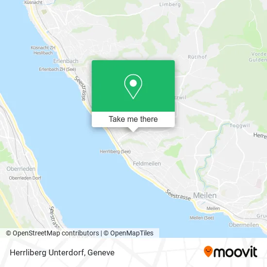 Herrliberg Unterdorf map