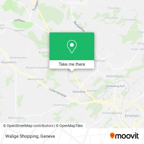 Walige Shopping map