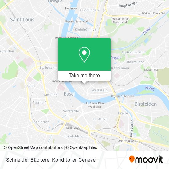 Schneider Bäckerei Konditorei map