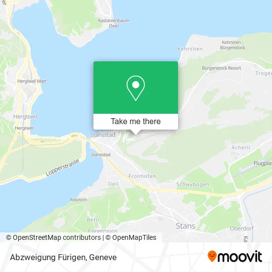 Abzweigung Fürigen map