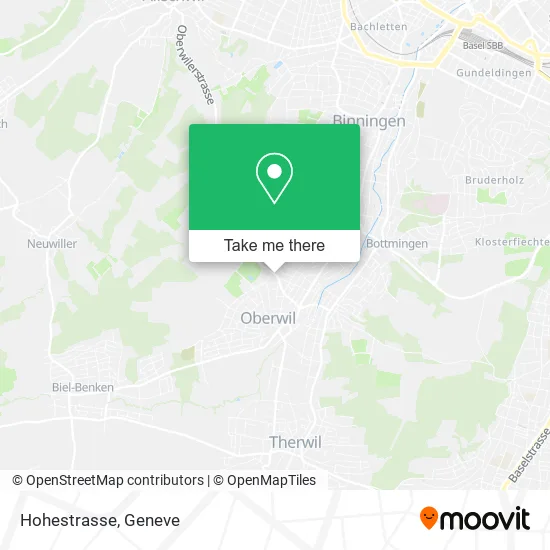 Hohestrasse map