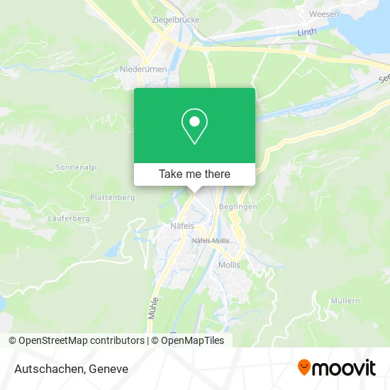 Autschachen map