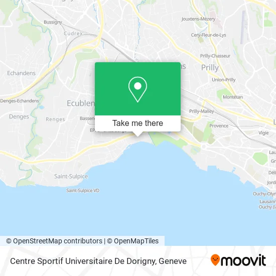 Centre Sportif Universitaire De Dorigny map
