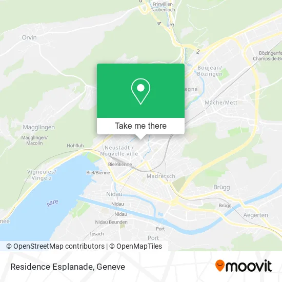Residence Esplanade map
