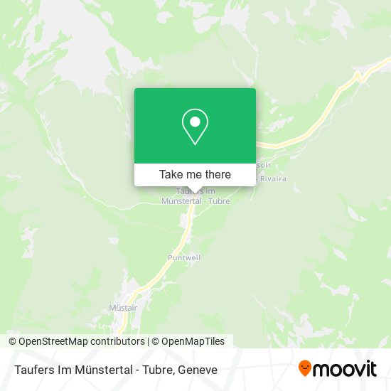 Taufers Im Münstertal - Tubre map