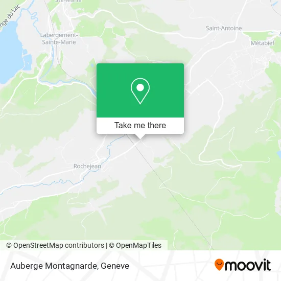 Auberge Montagnarde map