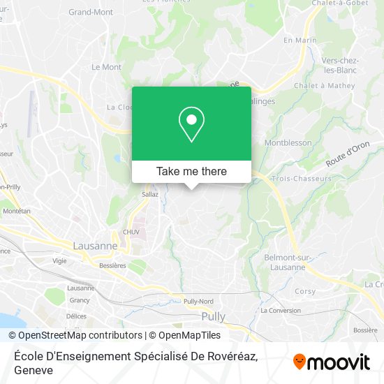 École D'Enseignement Spécialisé De Rovéréaz map