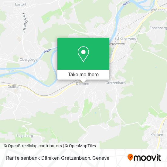 Raiffeisenbank Däniken-Gretzenbach map