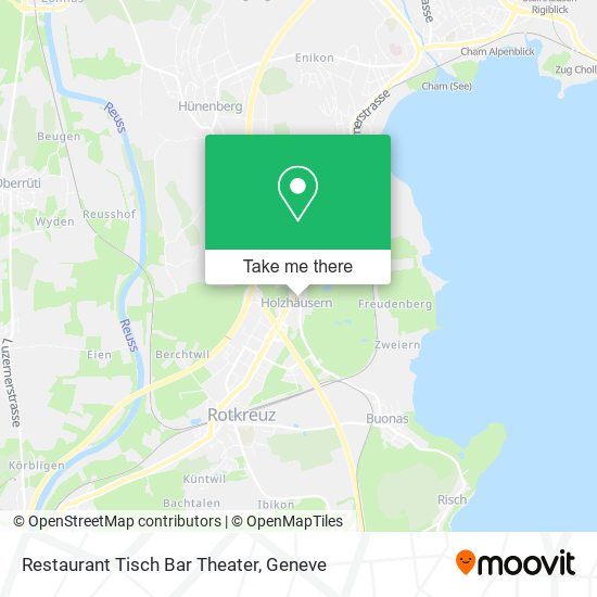 Restaurant Tisch Bar Theater plan