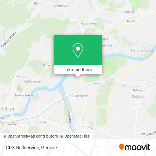 Ct-X Railservice map