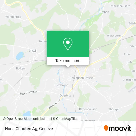 Hans Christen Ag map