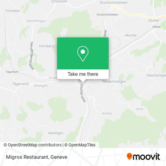 Migros Restaurant map