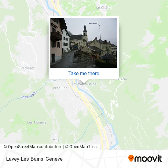 Lavey-Les-Bains map