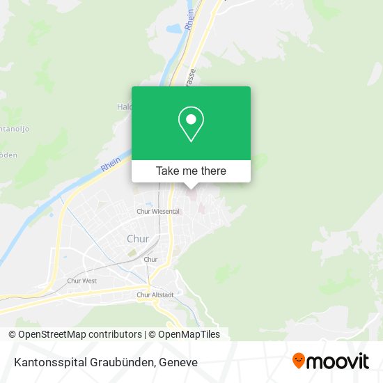 Kantonsspital Graubünden map