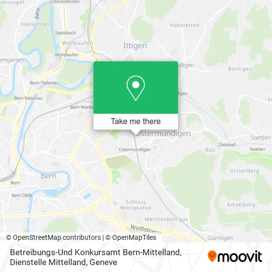 Betreibungs-Und Konkursamt Bern-Mittelland, Dienstelle Mittelland map
