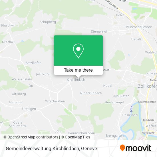 Gemeindeverwaltung Kirchlindach map