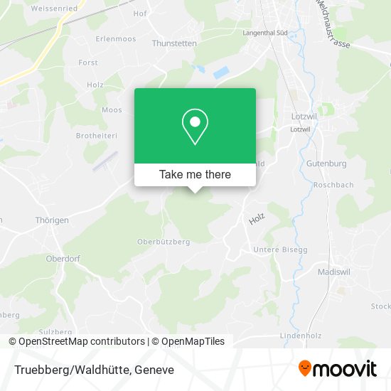Truebberg/Waldhütte map