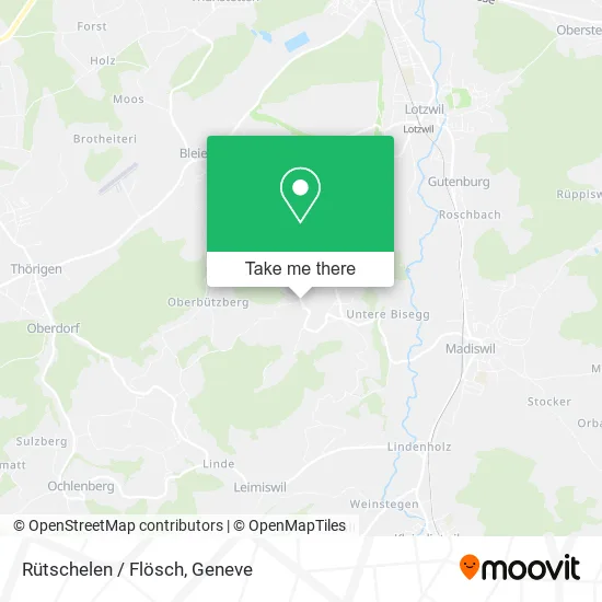 Rütschelen / Flösch map