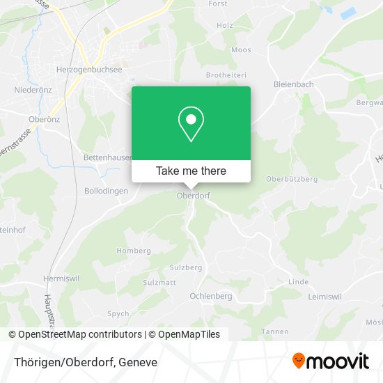 Thörigen/Oberdorf map