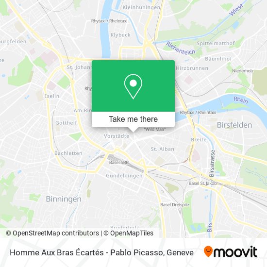 Homme Aux Bras Écartés - Pablo Picasso map