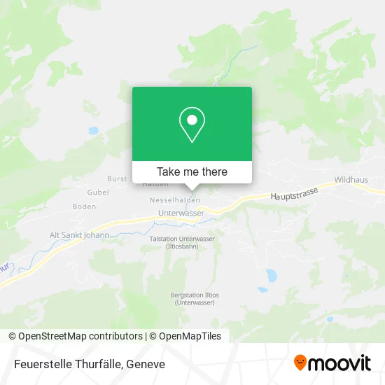 Feuerstelle Thurfälle plan