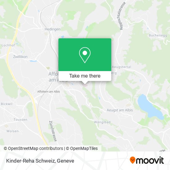 Kinder-Reha Schweiz map