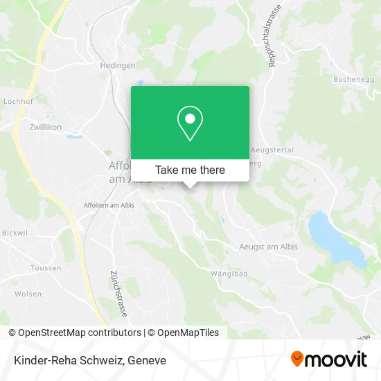 Kinder-Reha Schweiz map