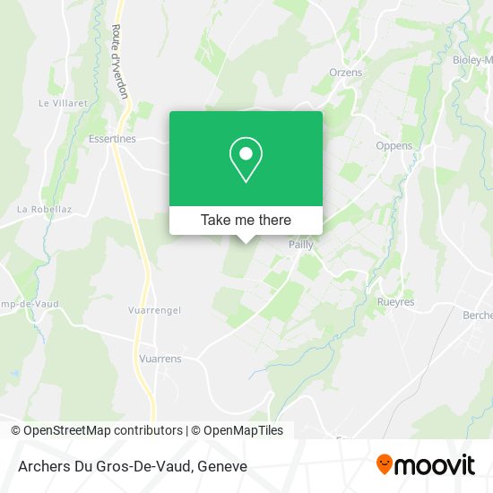 Archers Du Gros-De-Vaud map