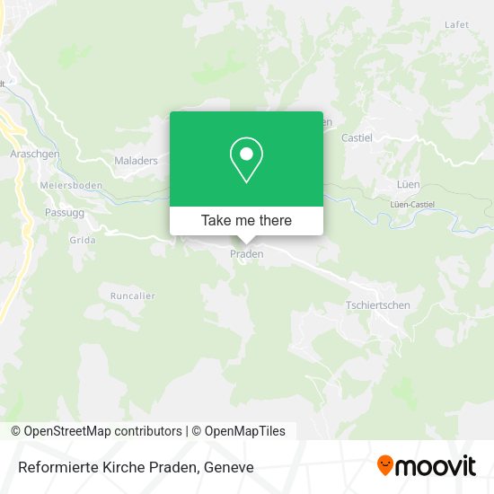 Reformierte Kirche Praden map