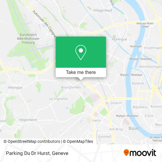 Parking Du Dr Hurst map