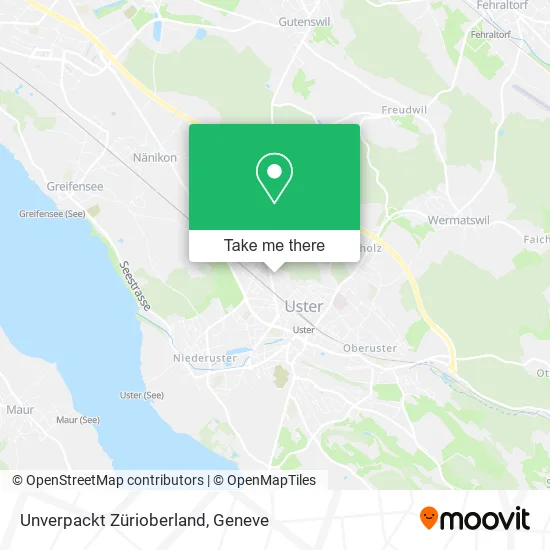 Unverpackt Zürioberland map