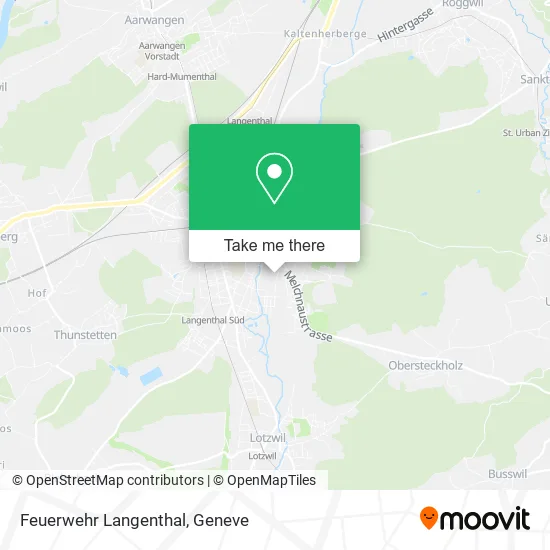 Feuerwehr Langenthal map