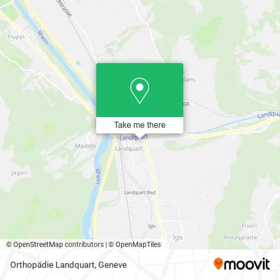 Orthopädie Landquart map