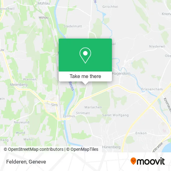 Felderen map