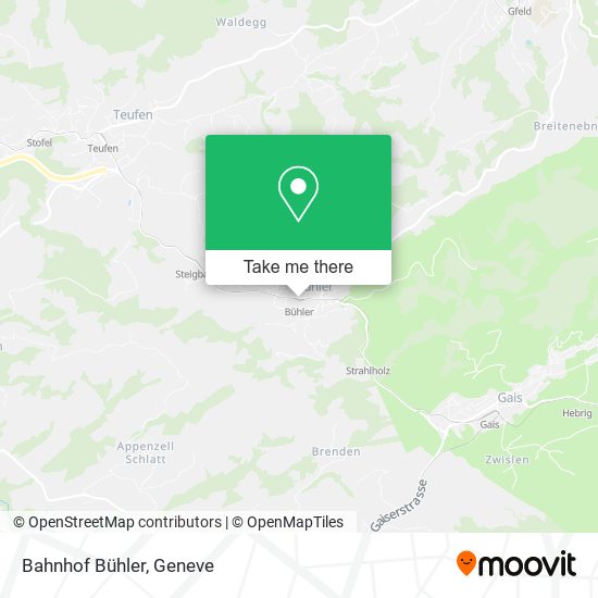Bahnhof Bühler map