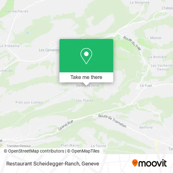 Restaurant Scheidegger-Ranch map