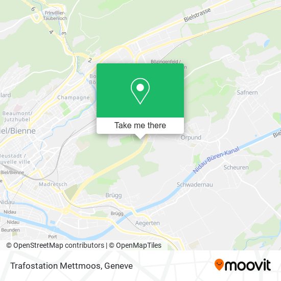 Trafostation Mettmoos map