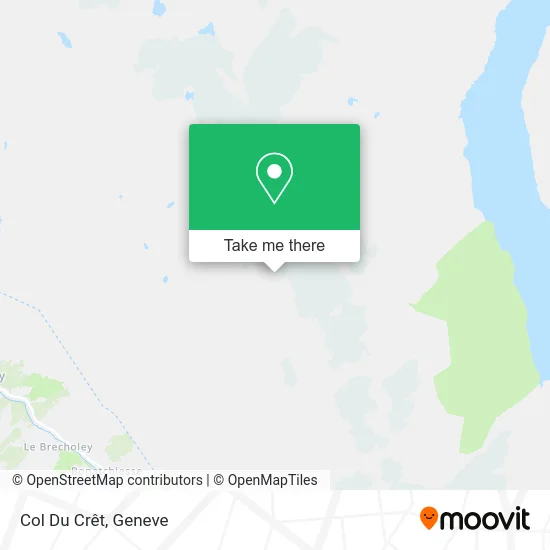 Col Du Crêt map