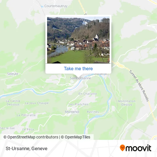 St-Ursanne map