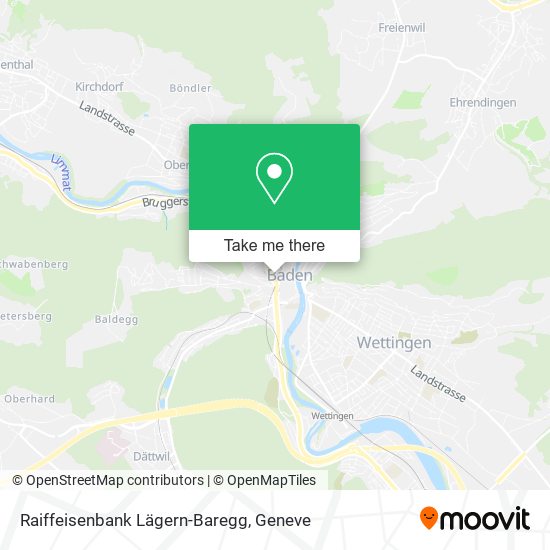 Raiffeisenbank Lägern-Baregg map