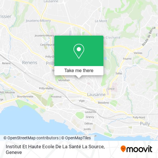 Institut Et Haute Ecole De La Santé La Source map