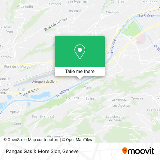 Pangas Gas & More Sion map