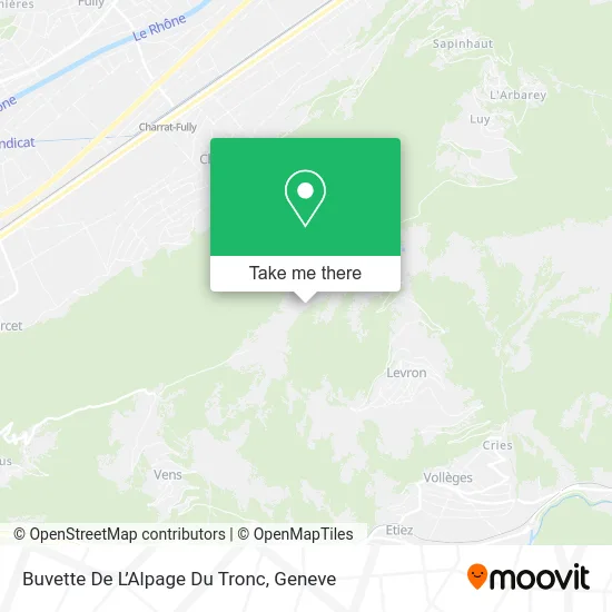 Buvette De L’Alpage Du Tronc map