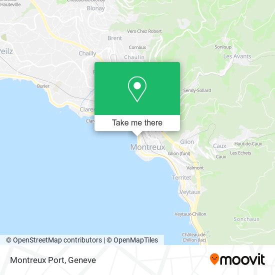 Montreux Port map