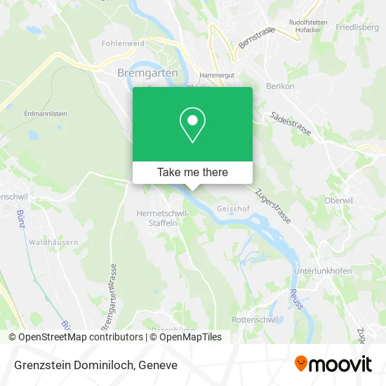 Grenzstein Dominiloch map