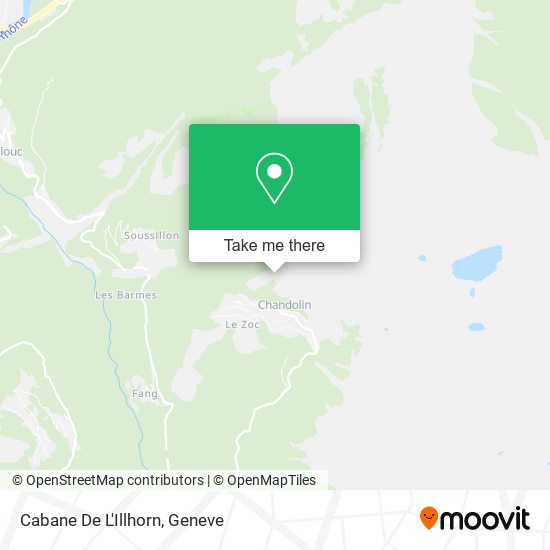 Cabane De L'Illhorn map