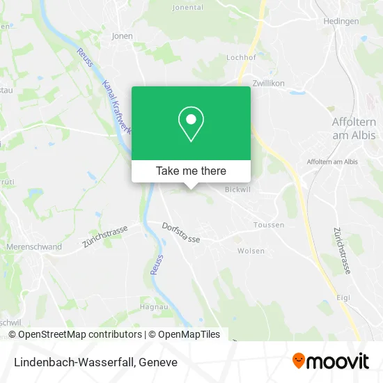 Lindenbach-Wasserfall map
