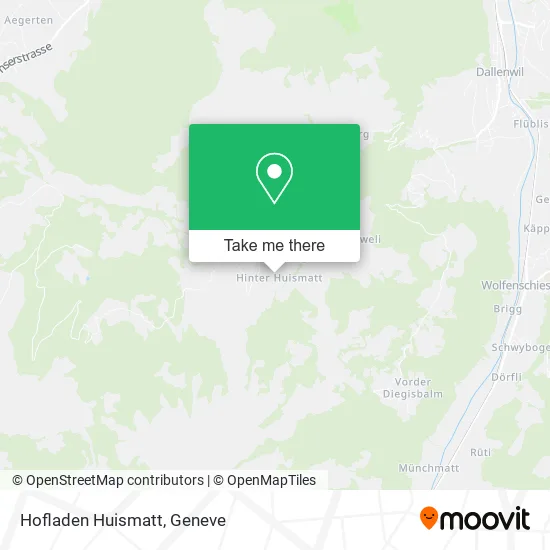 Hofladen Huismatt map