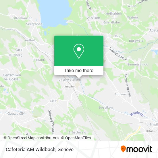 Caféteria AM Wildbach map