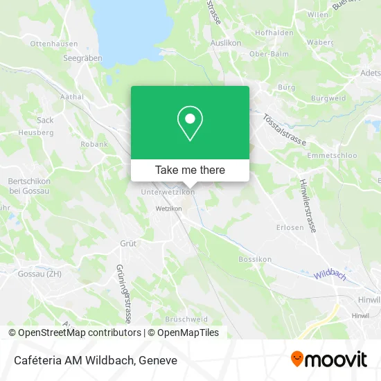 Caféteria AM Wildbach map